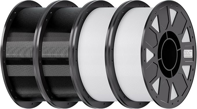 Creality Filamento PETG 4kg (Negro, Blanco)