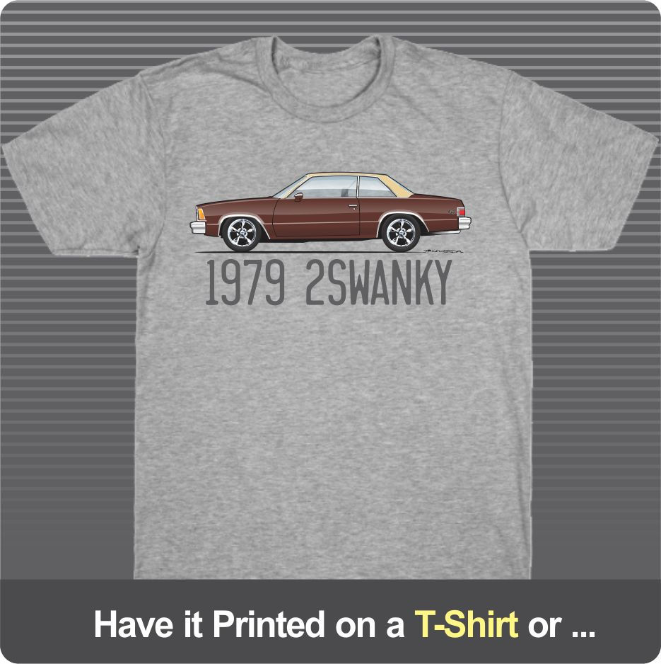 Thumbnail: 79 1979 Chevy Chevrolet Malibu classic landau sport Coupe Art for T-Shirt Hoodie