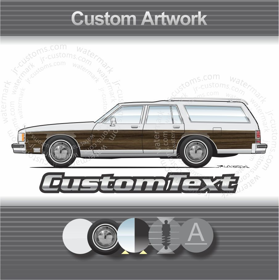 1977-1990 olds oldsmobile Custom Cruiser Wagon art for T-Shirt Mug Hat Sticker
