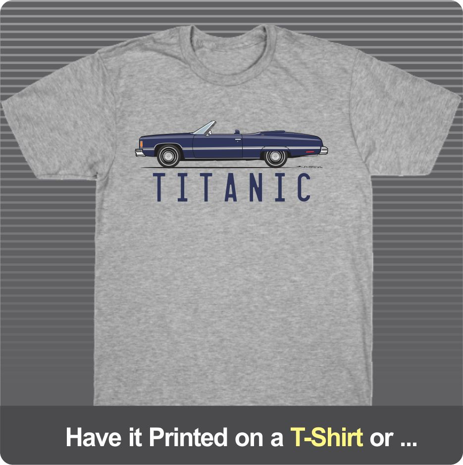 Thumbnail: 1974 74 Chevrolet Caprice Classic Sport Sedan Art for T-Shirt Mug Long Sleeve