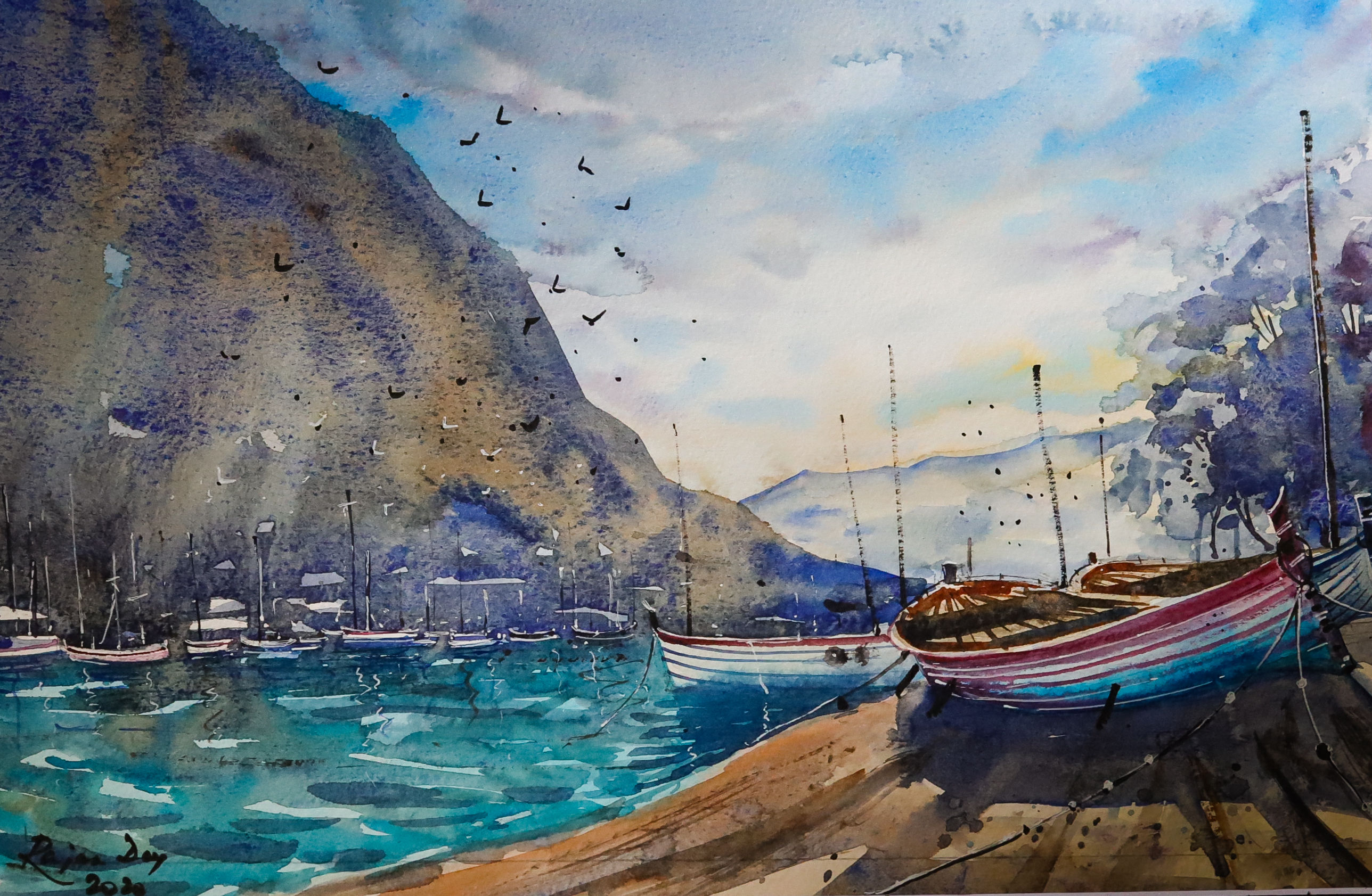 Costal Area_India-12.5 x 9.5 Inch