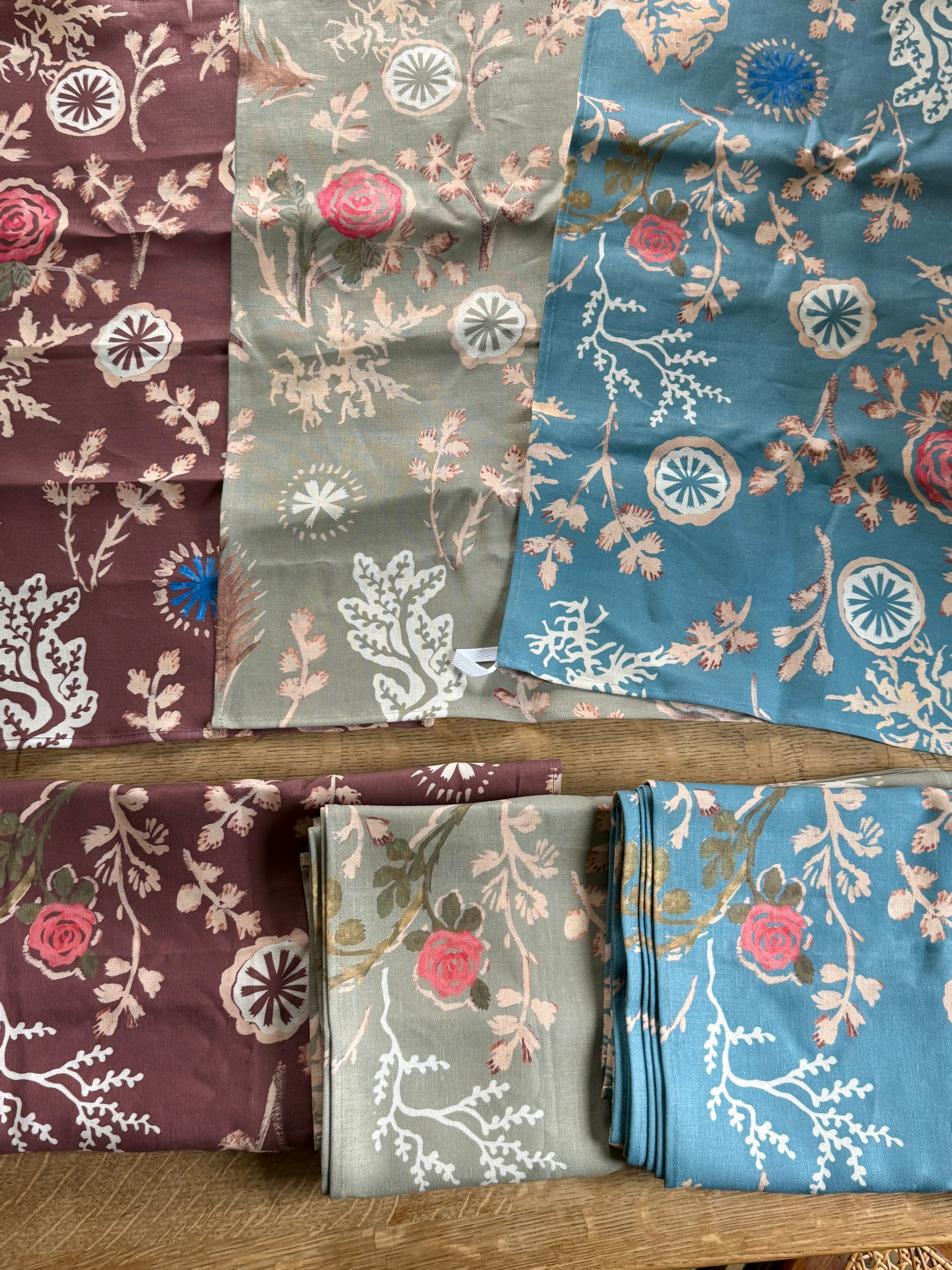 Darwin's Garden Linen Fabric