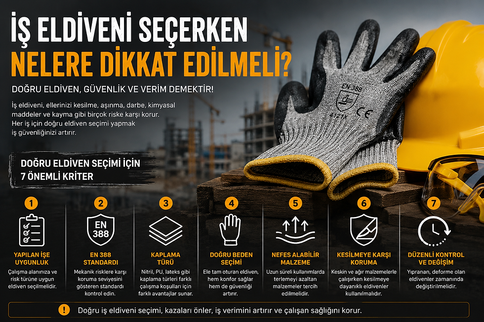 İş Eldiveni Seçerken Nelere Dikkat Edilmeli? (2026 Güncel Rehber)