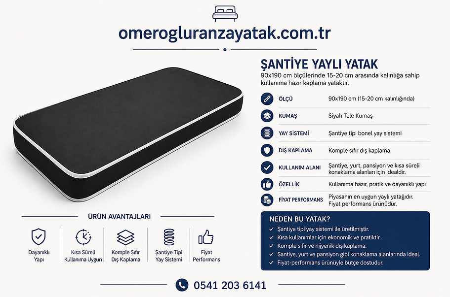 omeroglu-santiye-yayli-yatak-90x190-siyah-tele-kumas-15-20-cm