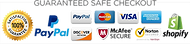 Logo or badge image featuring security icons from PayPal, McAfee, and other security-related services.
