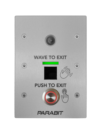 Parabit Wave to Open Switch touchless egress device for entry and exit Triple Gang - No Button