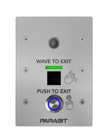 Parabit Wave to Open Switch touchless egress device for entry and exit Triple Gang - No Button