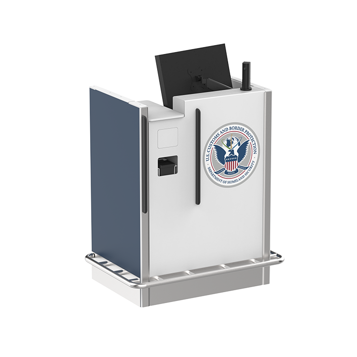 FIS inspection podium with 40 inch height for customs and border processing security podium Parabit FIS Podium 40 inch security agency podiums security guard 