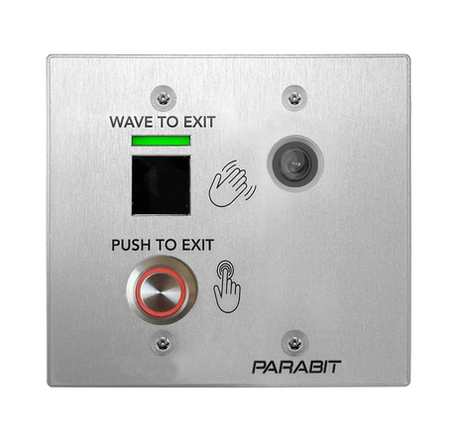 Parabit Wave to Open Switch touchless egress device for entry and exit Double Gang - No Button