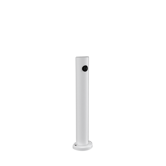 Parabit Surveillance Camera Housing 12 inch thin curved Counter or Turnstile mount pinhole for MARCH networks, axis communications, Verint, Hanwha Techwin, Avigilion, InVid, and more camera sensors 