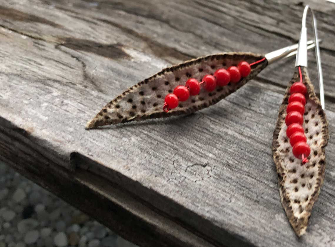 Ohrhänger aus Eierkarton