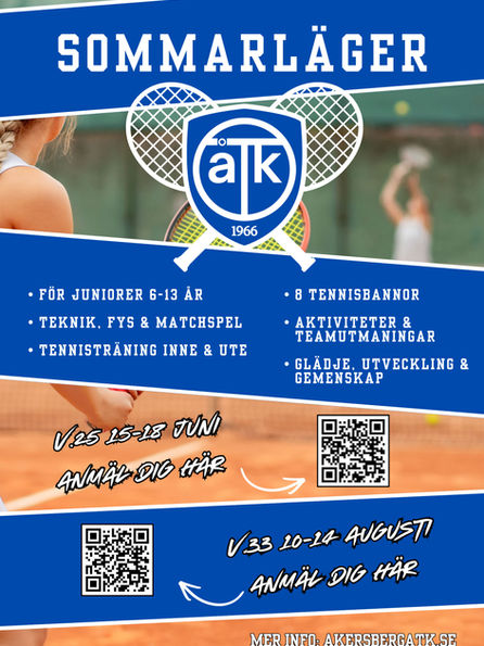 Sommarläger vecka 25 och 33 Anmälan är öppen