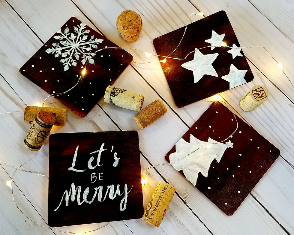Holiday Wood Coasters