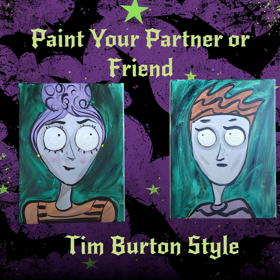 Paint Your Partner or Friend Time Burton Style