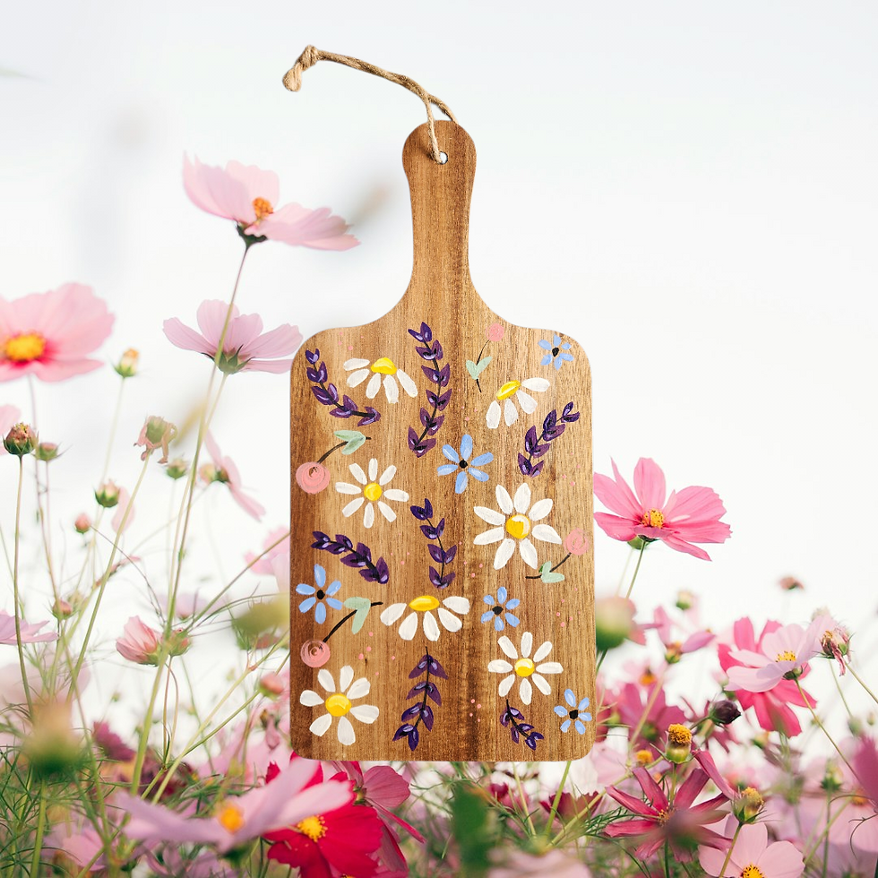 Hand Painted Wooden Decorative Board