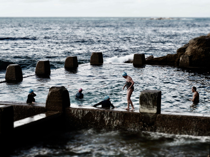 Winter Swim Club Coogee by Julie Ellitt