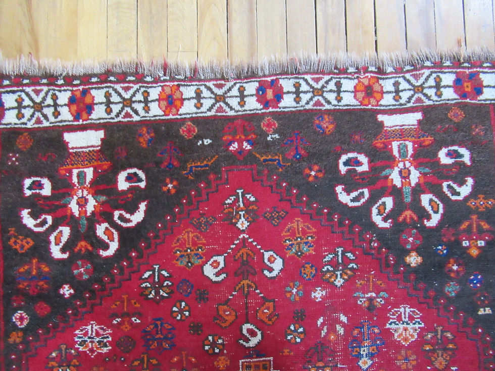 Thumbnail: 4 x 5.5 Hand Tied Persian Qashqai Rug