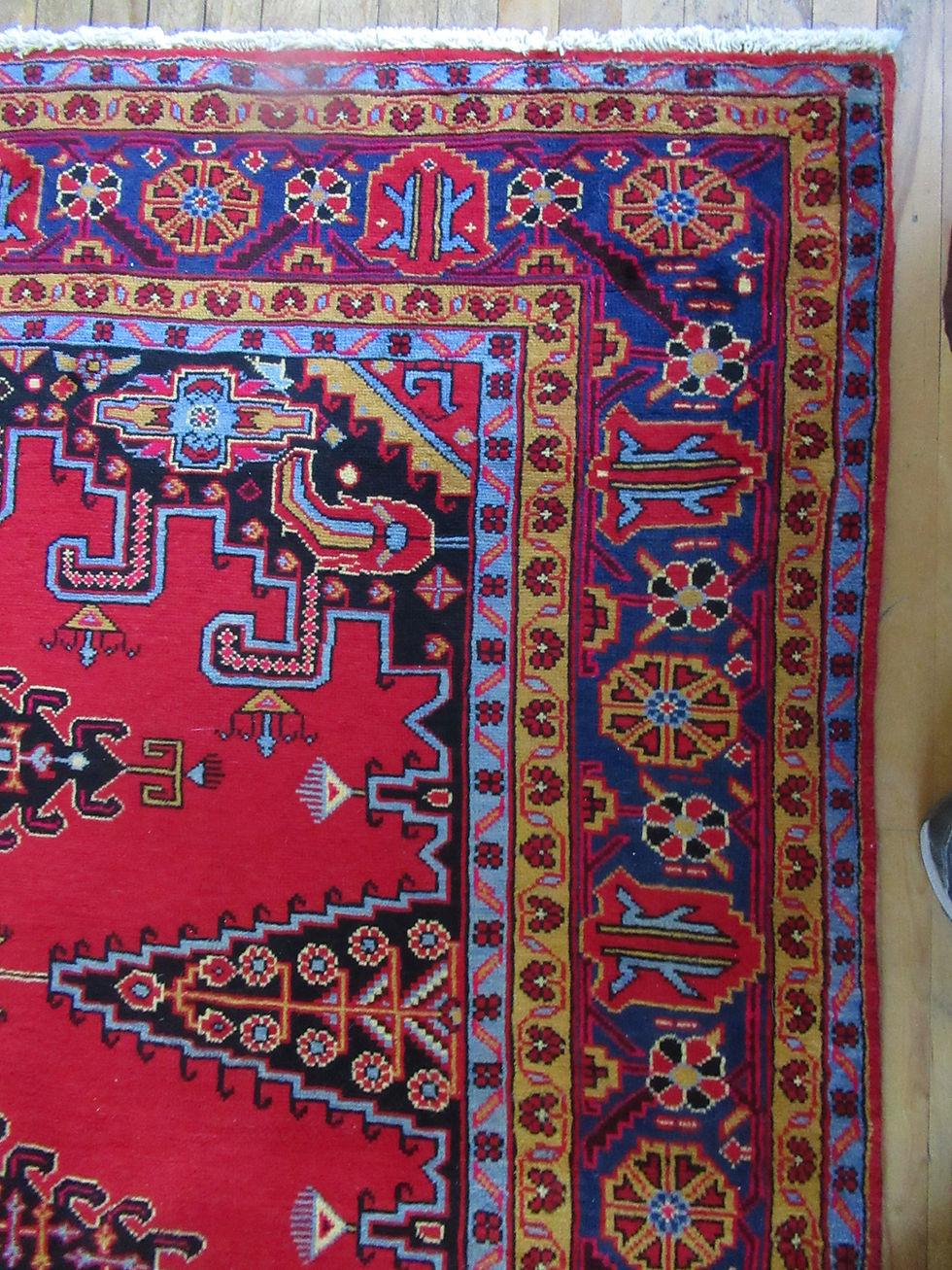 Thumbnail: 7 x 9.5 Hand Tied Persian Viss Rug