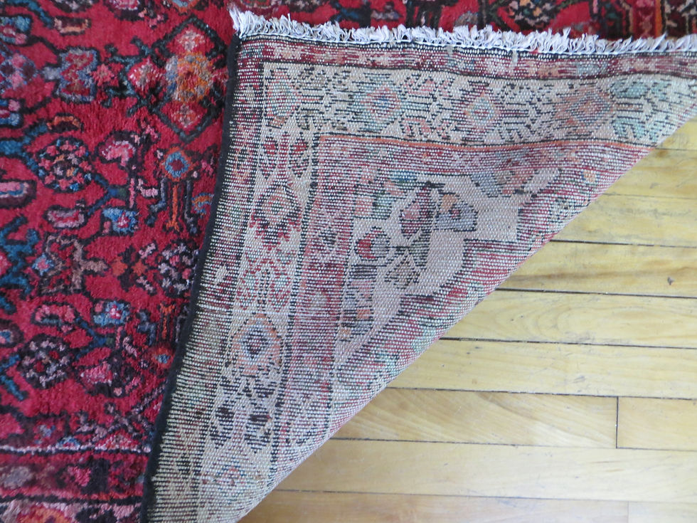 Thumbnail: 4 x 9.5 Hand Tied Persian Lilihan Rug or Runner