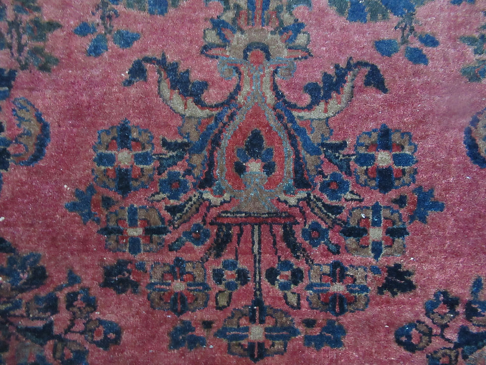 Thumbnail: 3.5  x 4.5 Hand Knotted Persian Sarouk Rug