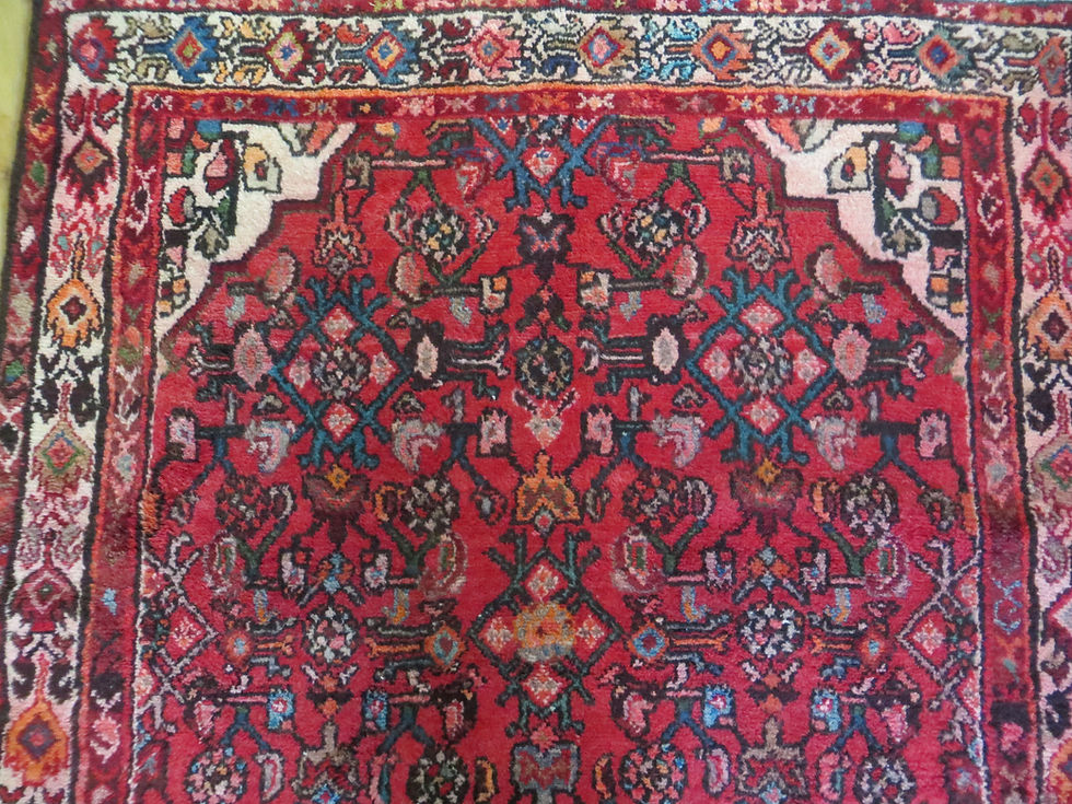 Thumbnail: 4 x 9.5 Hand Tied Persian Lilihan Rug or Runner