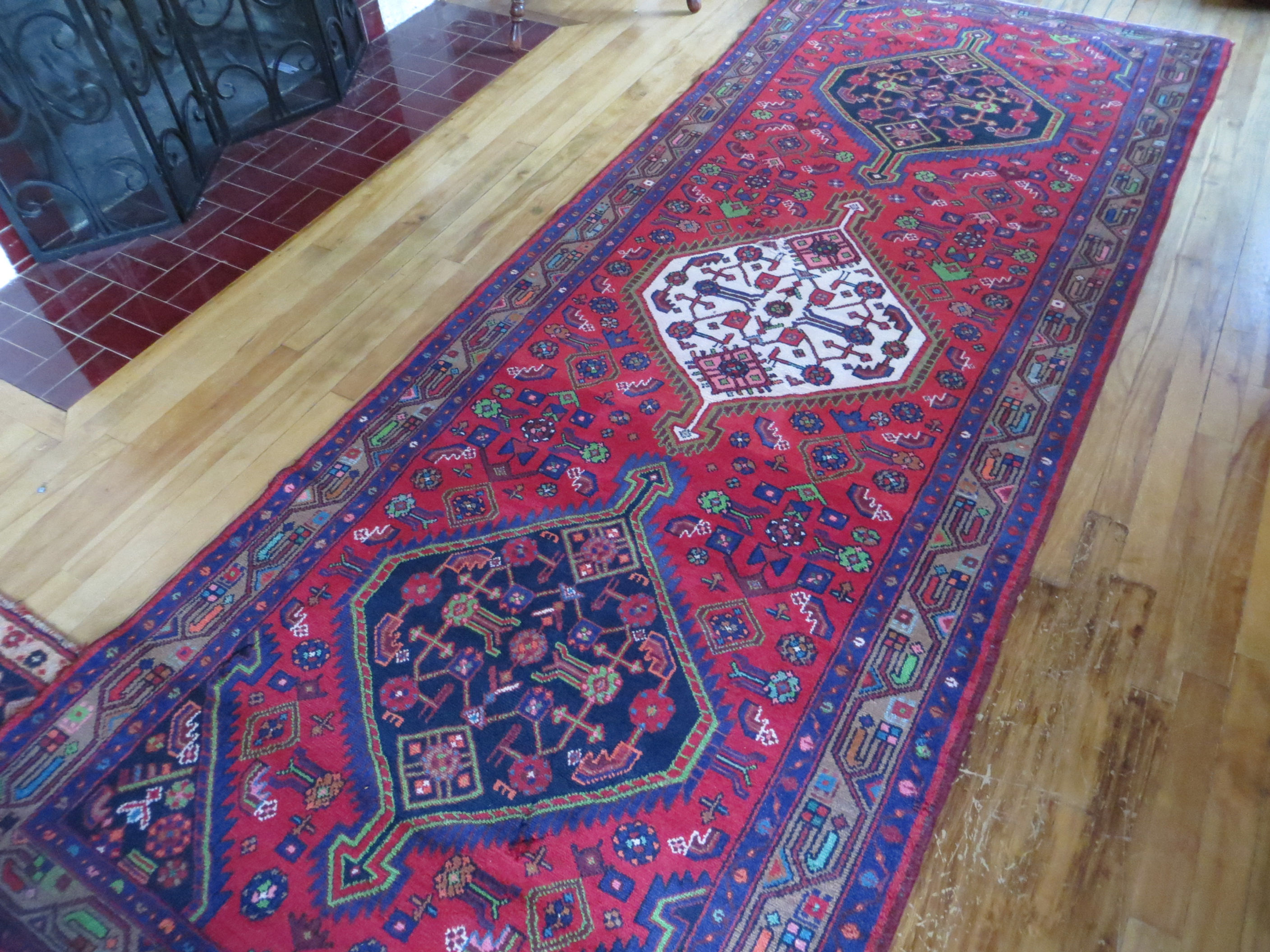 4 x 10 Hand Tied Persian Hamadan Rug