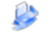 Blue laptop with rising stars.png