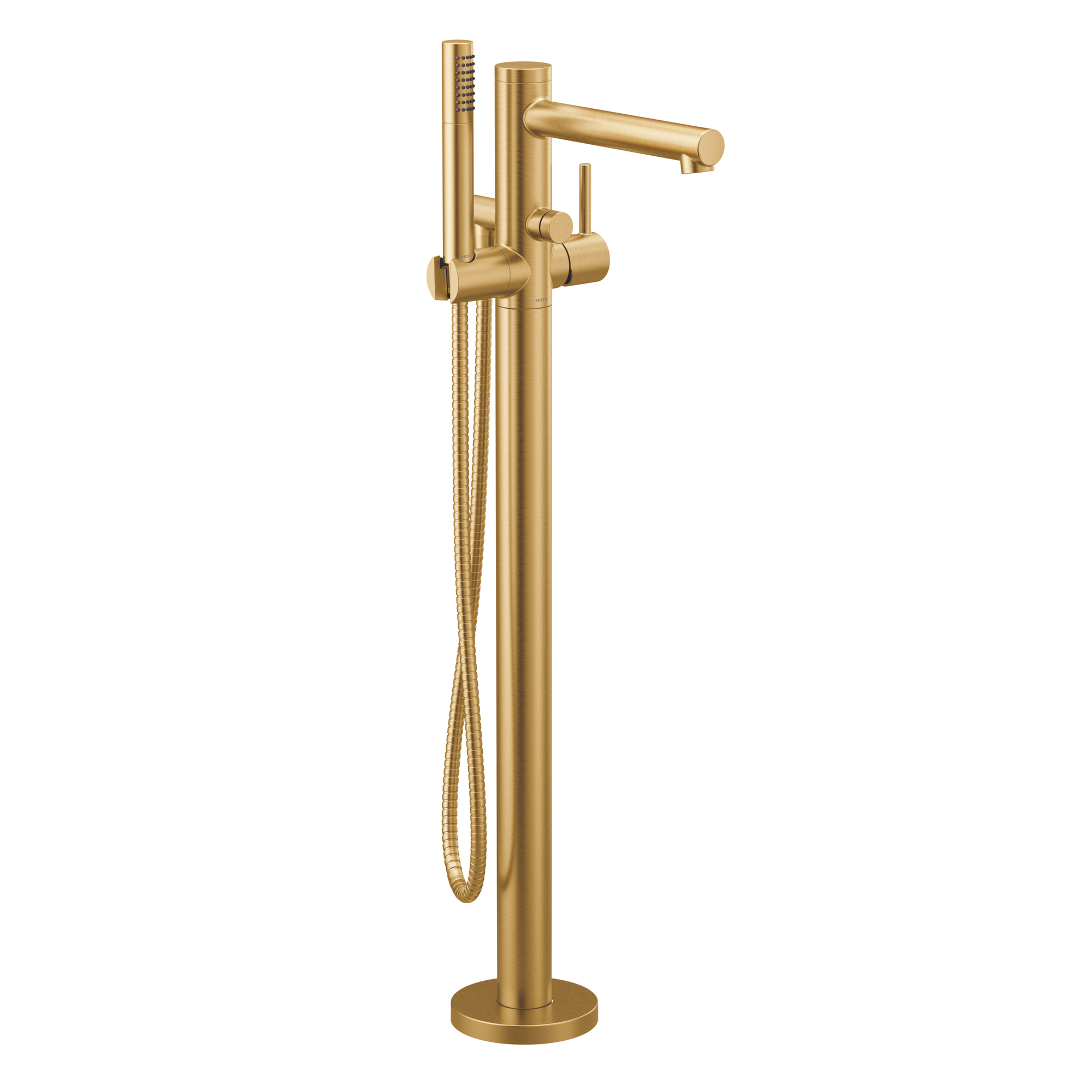 Align Brushed gold one-handle tub filler includes hand shower -395BG