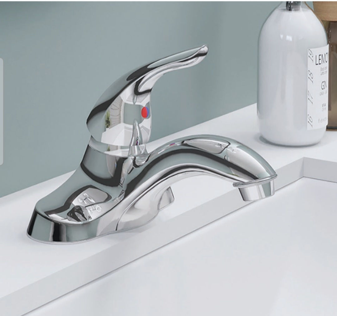 SNGL HNDL 4CC LAV FCT CHROME W22215 (4" Spread)