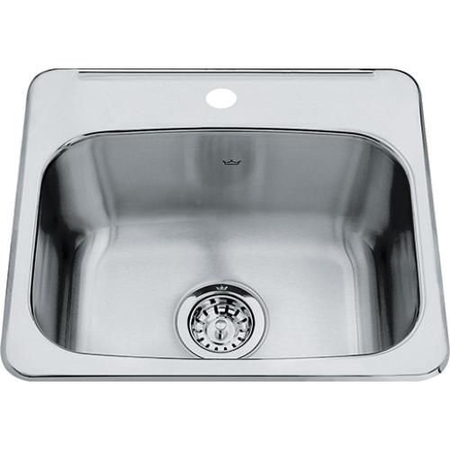 KINDRED Steel Queen QSL1719-8-1 Hospitality Bar/Prep Sink, Rectangular, 1-Faucet