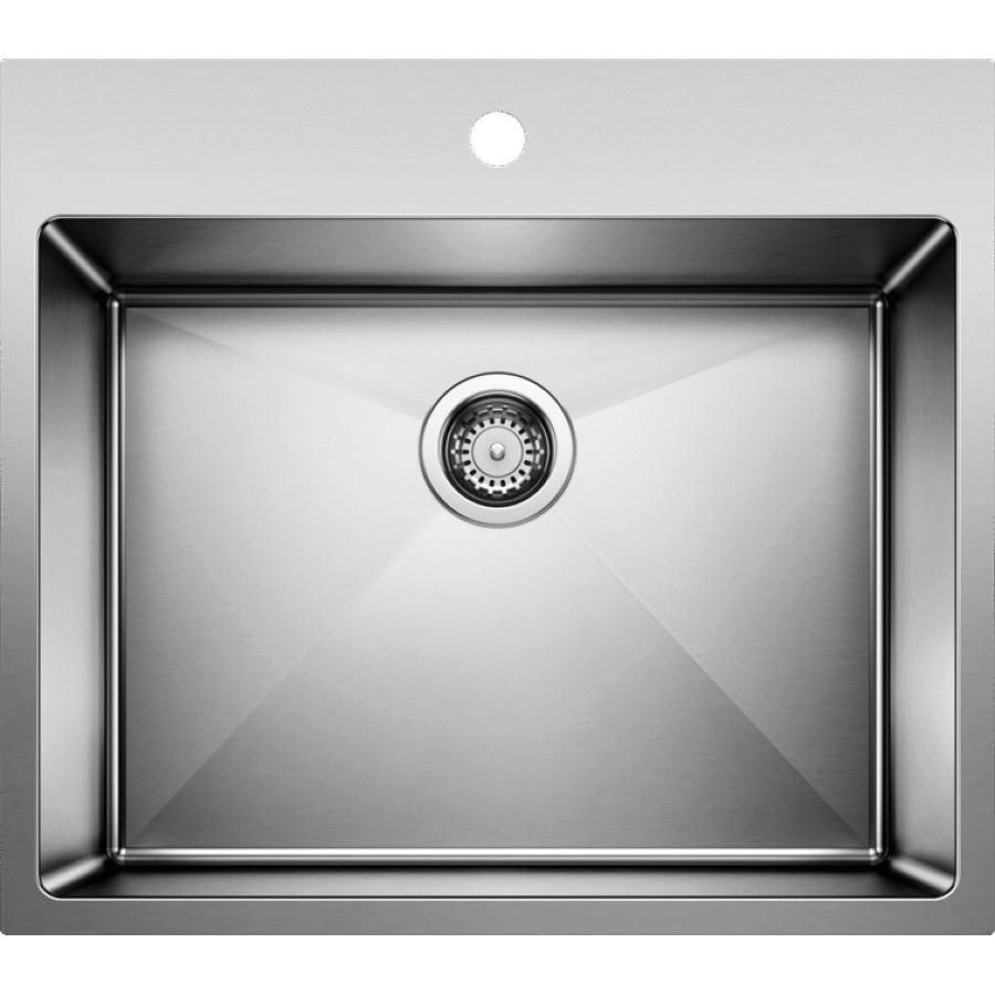BLANCO Laundry Sink, 22 in L, 25 in W, 304 Stainless Steel, Brushed