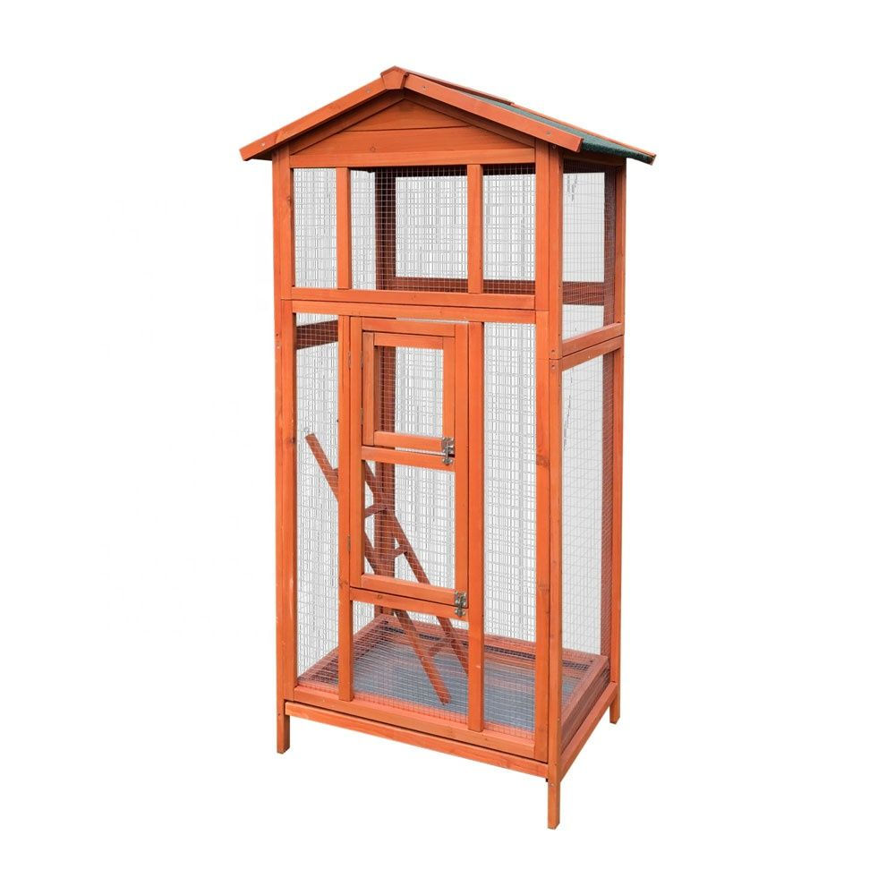 Topmast Aviary wood cage - 83 X 60 X 160 CM