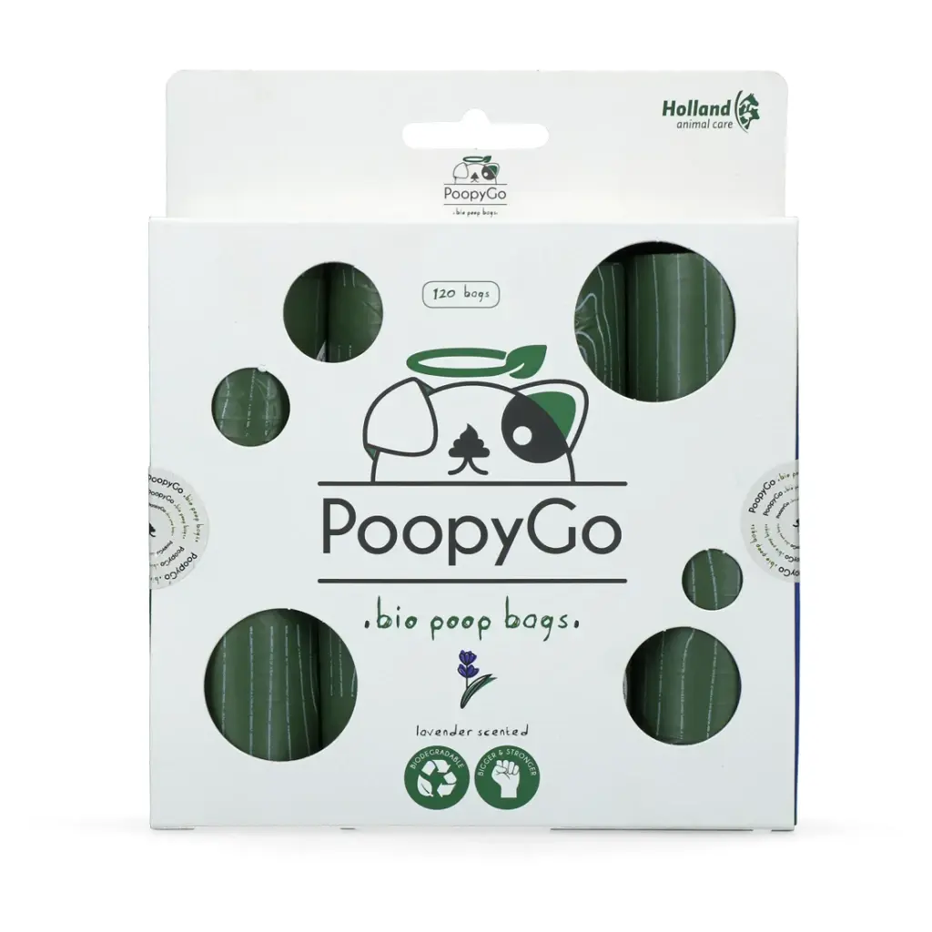 PoopyGo Eco friendly 120 pcs -  Lavender scented