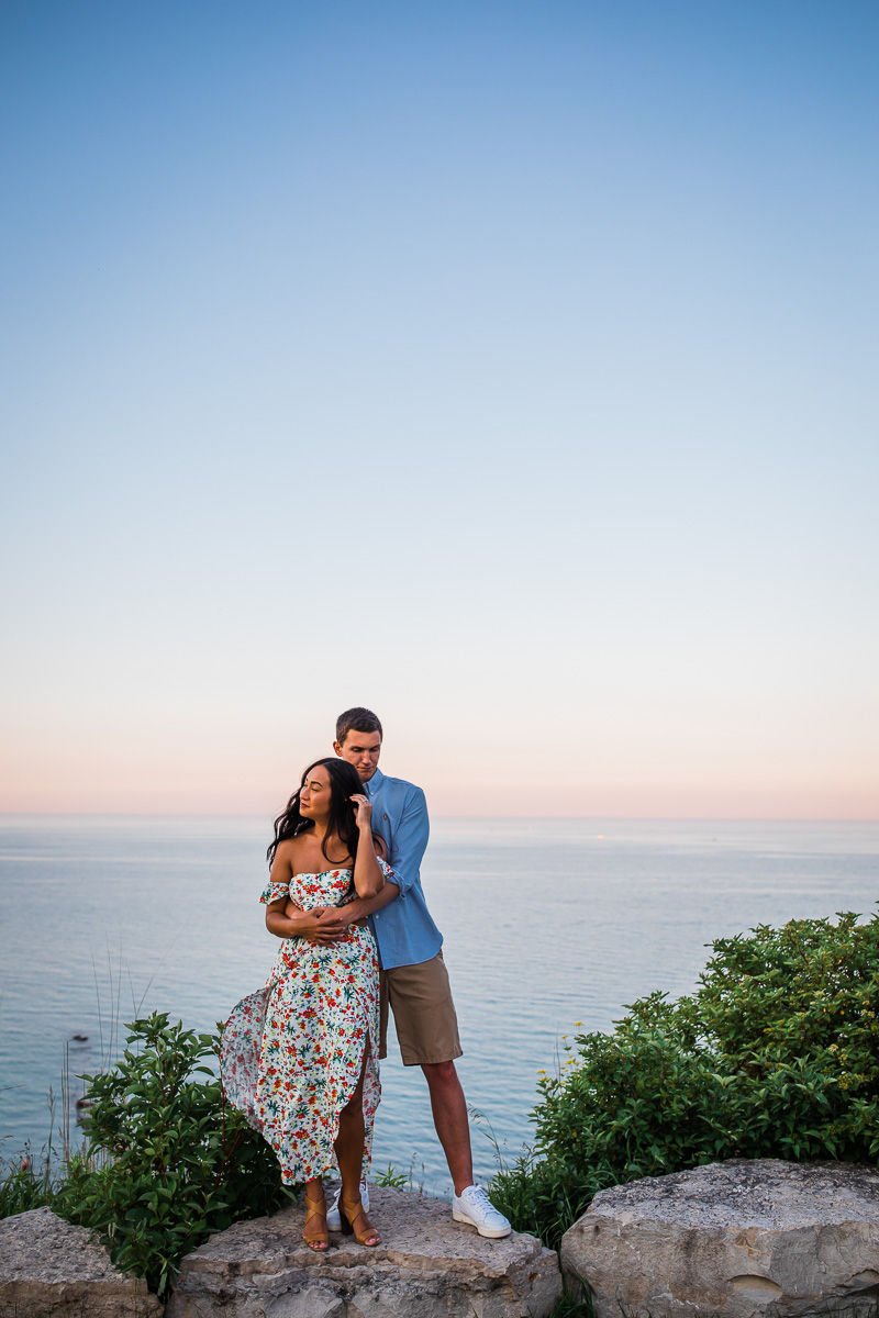 Milwaukee Engagement Photography at Atwater Beach