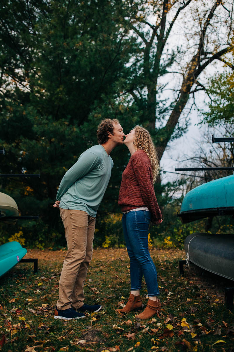 Madison, Wisconsin engagement photographer at Olin Park