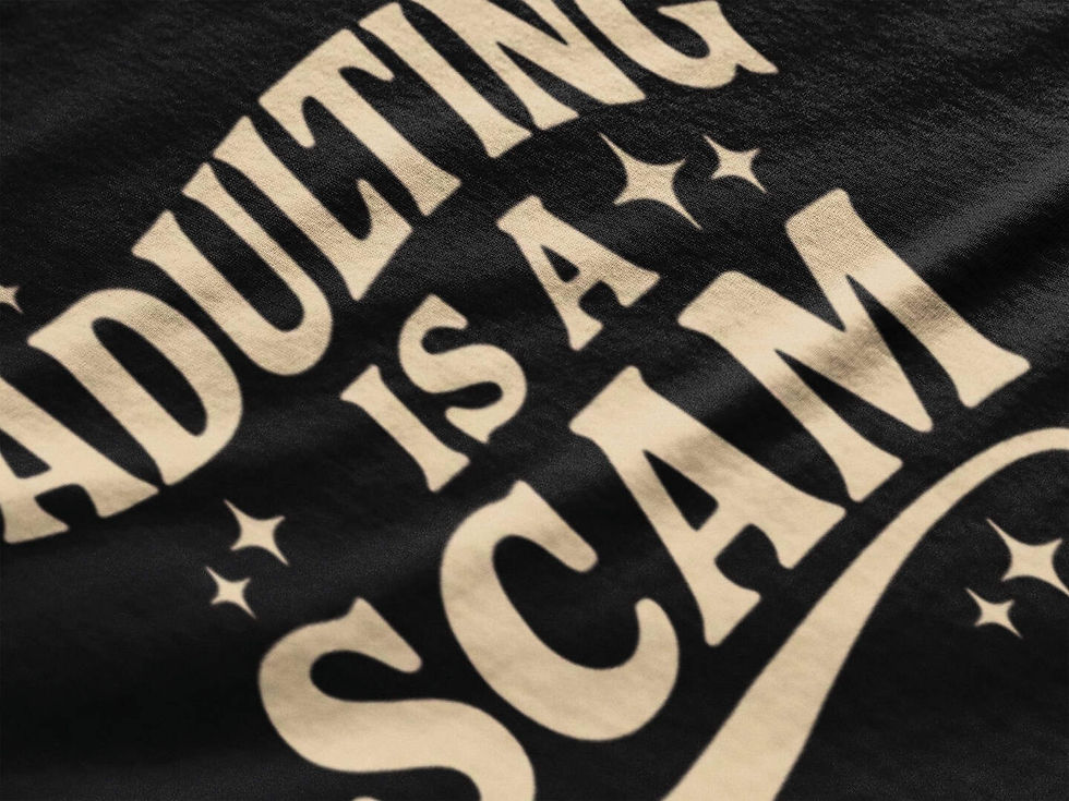 Thumbnail: Adulting is a Scam Funny T-Shirt