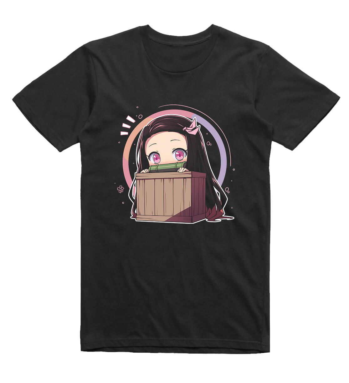 Demon Slayer: Nezuku Chibi Box Peek T-Shirt