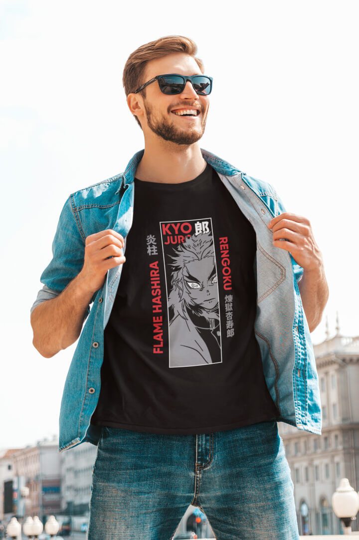 Thumbnail: Demon Slayer: Flame Hashira Short Sleeved T-Shirt