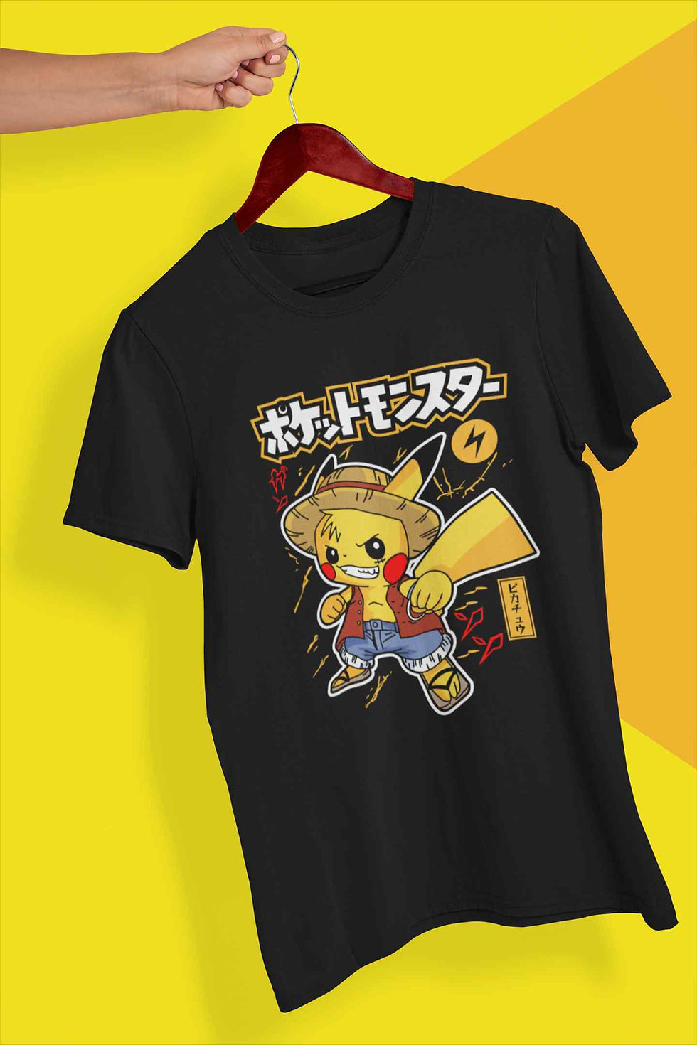 Thumbnail: Monkey D.Pika Short Sleeved T-Shirt