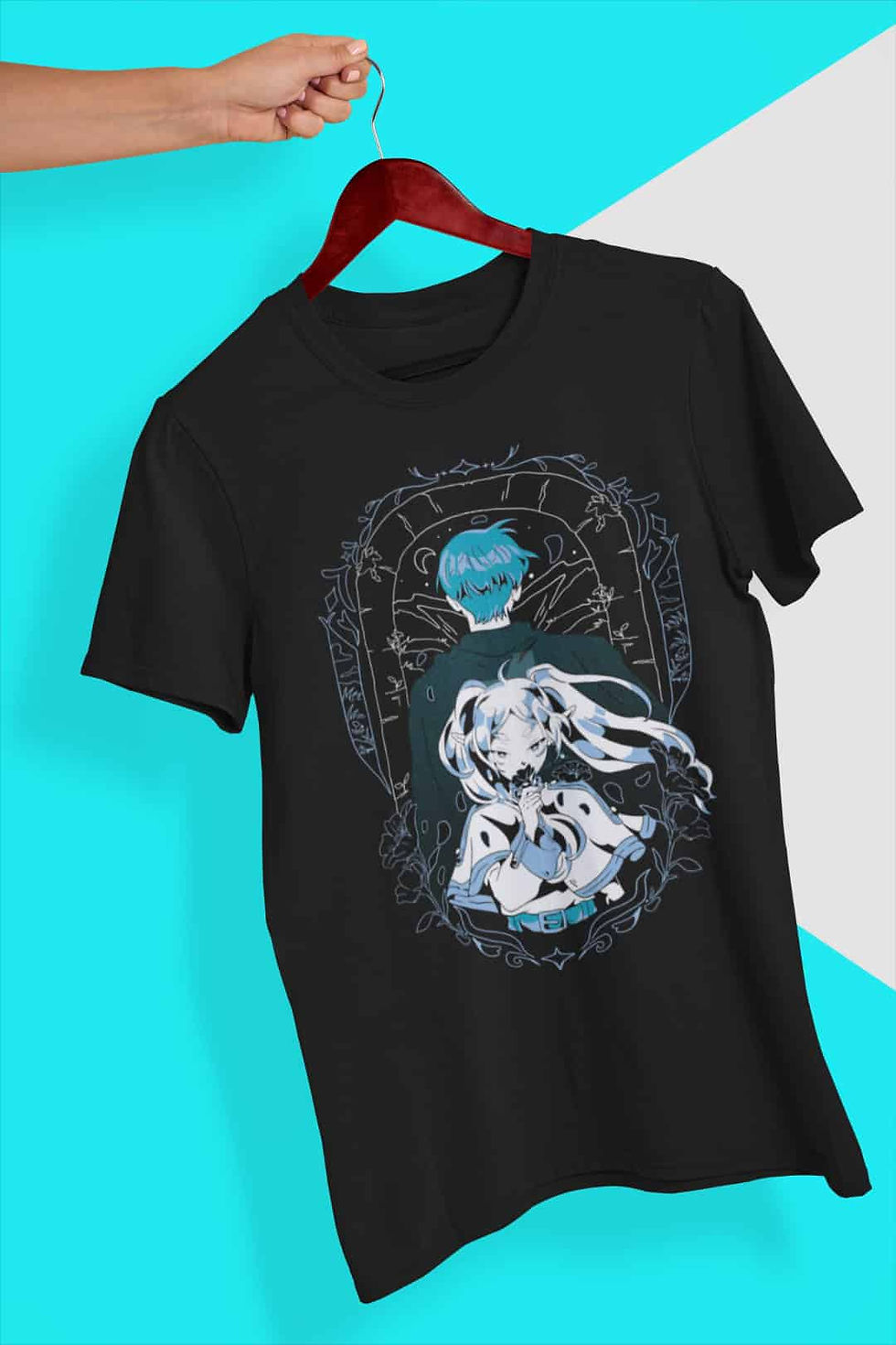 Thumbnail: Blue Moon Weed: Frieren and Himmel T-Shirt