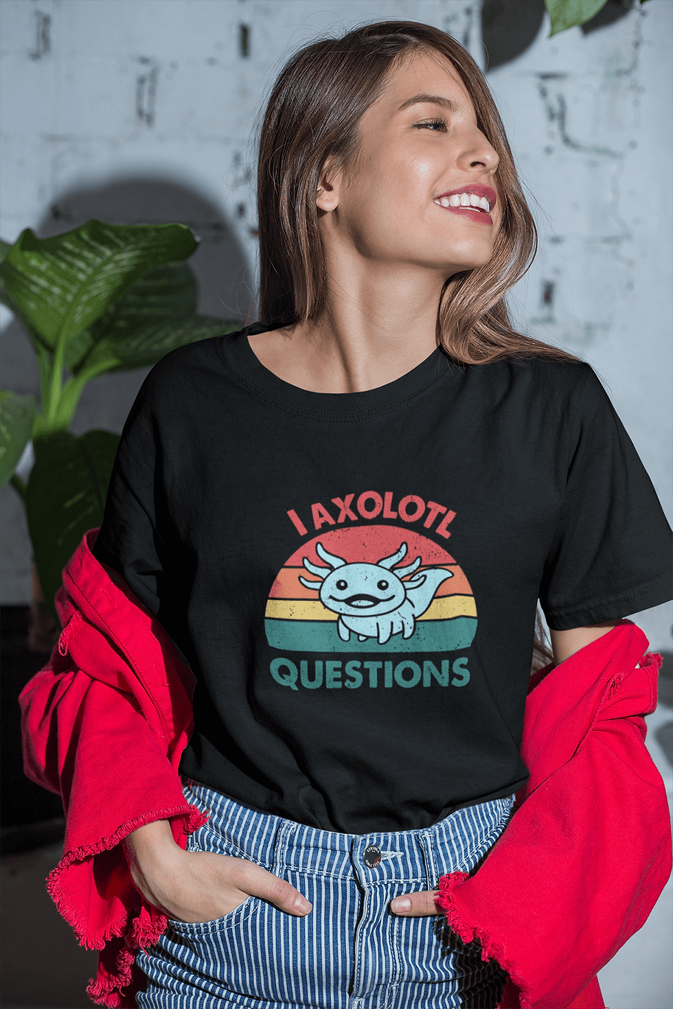 Thumbnail: Axolotl Questions Short-Sleeved T-Shirt