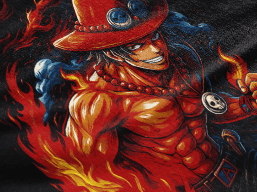 Thumbnail: One Piece: Ace Halftones T-Shirt