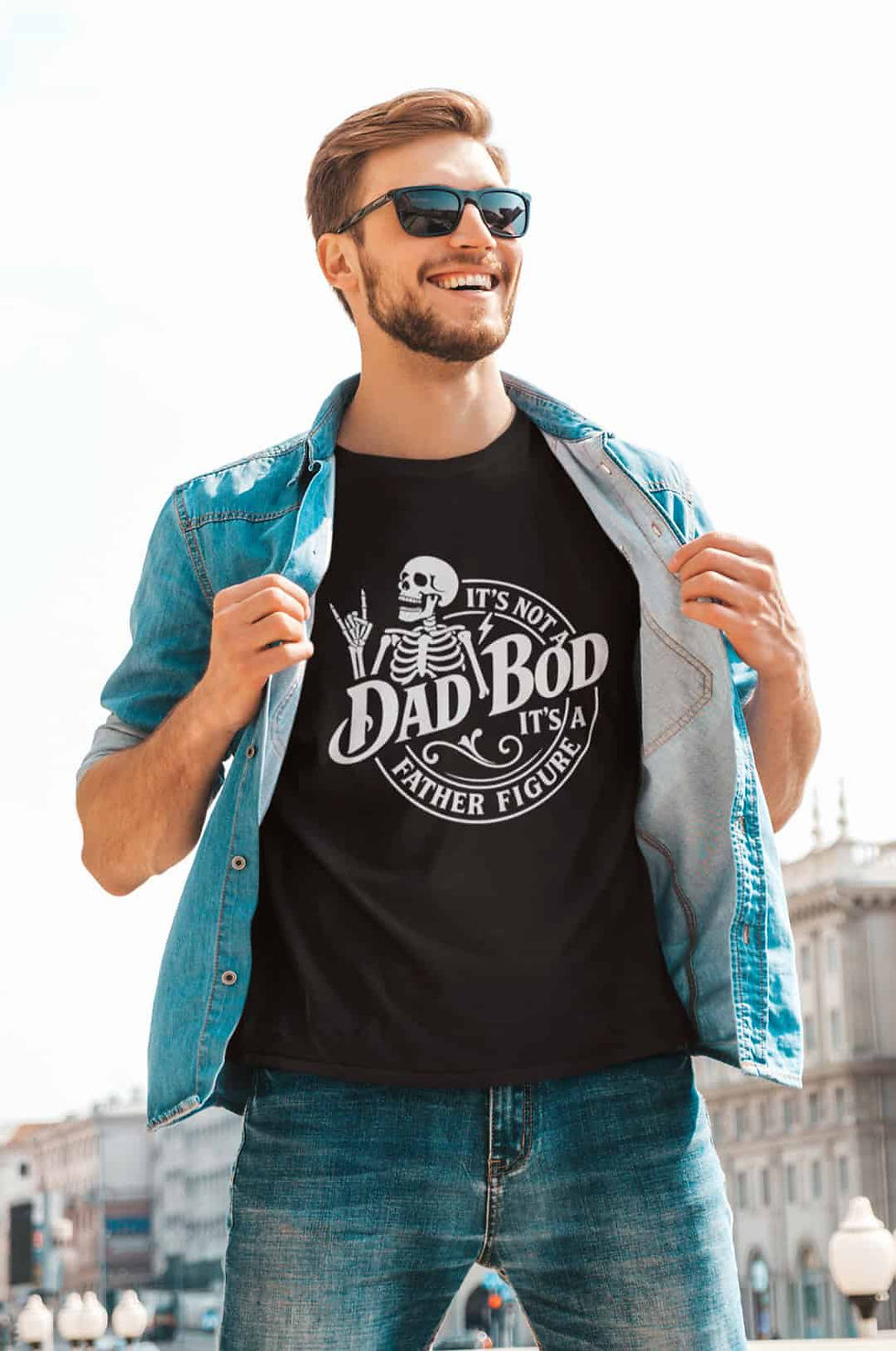Thumbnail: Dad Bod Father Figure Funny Short-Sleeved T-Shirt