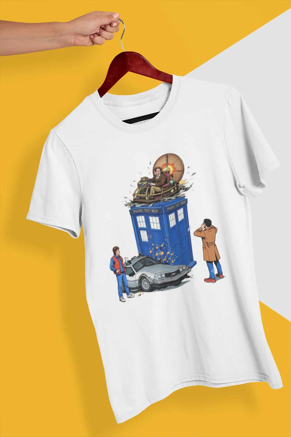 Thumbnail: The Perils of Time Travel Crossover T-Shirt