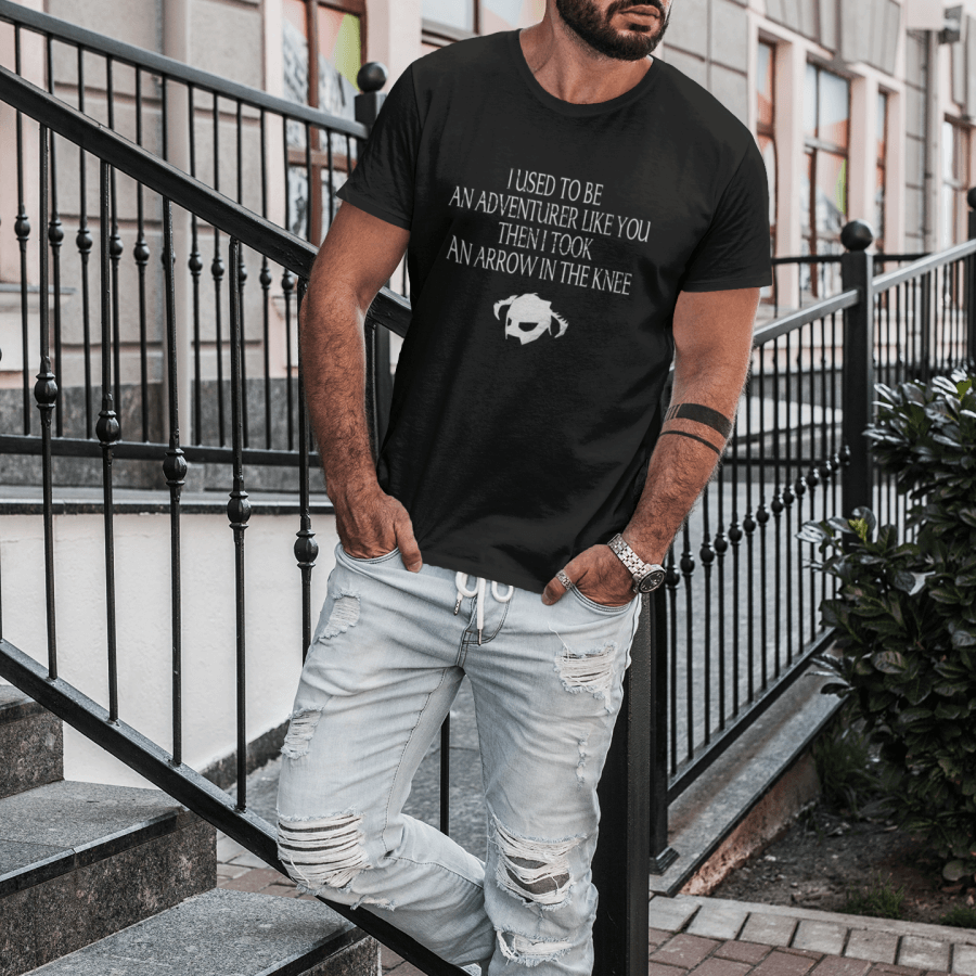 Thumbnail: Skyrim: Arrow in the Knee Short Sleeve T-Shirt