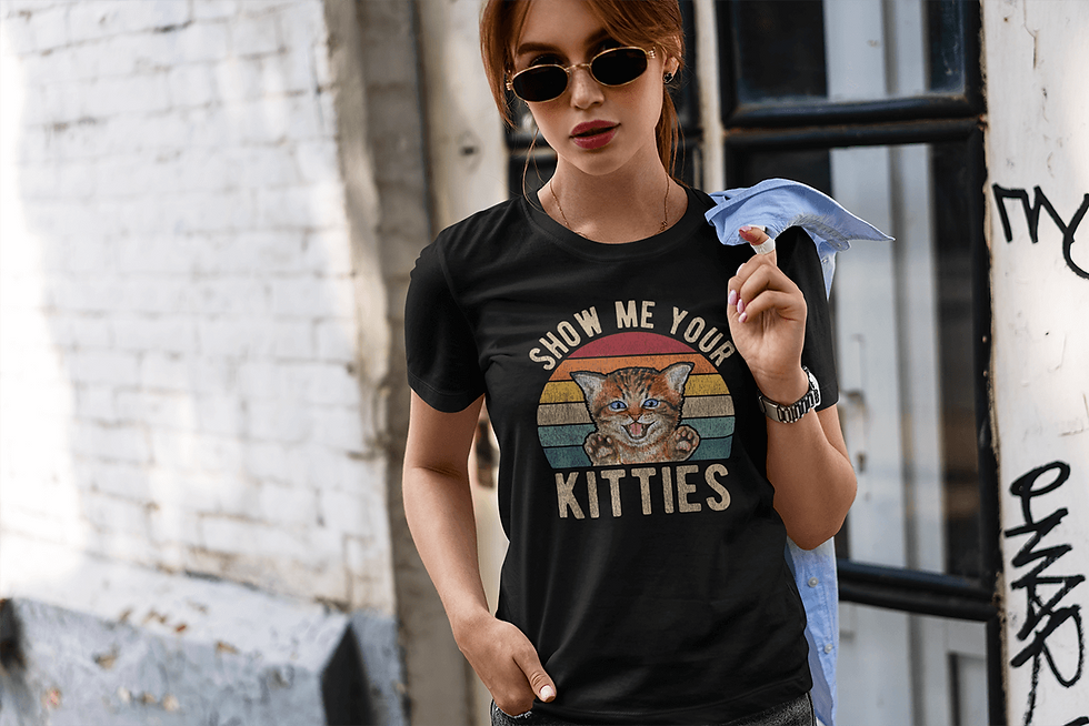 Thumbnail: Vintage Show Me Your Kitties Short Sleeve T-Shirt