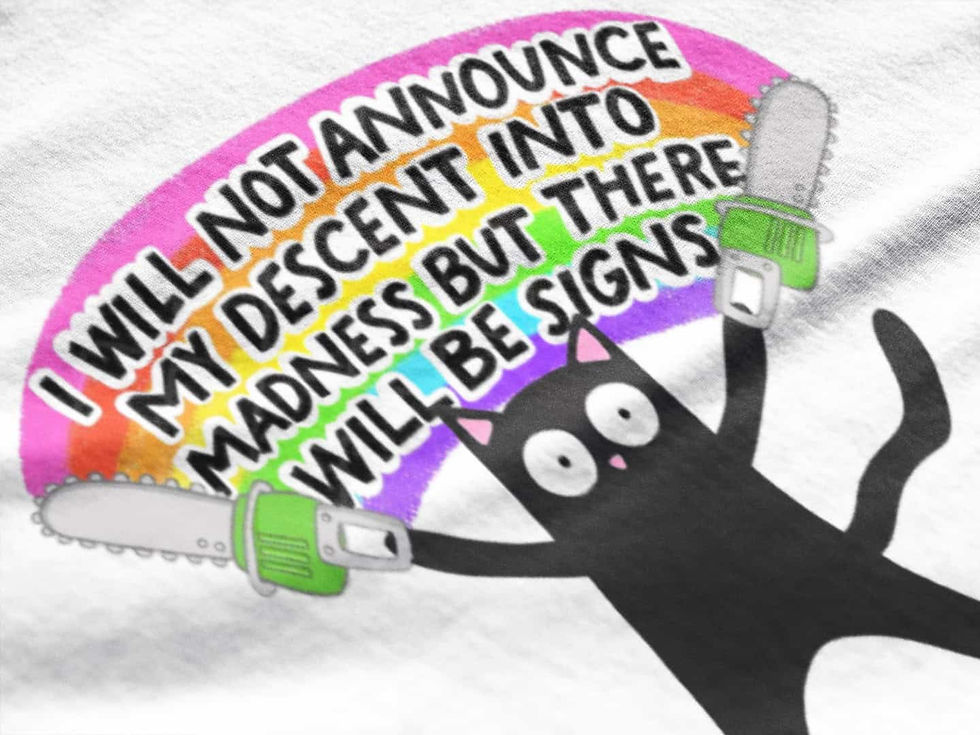 Thumbnail: Descent Into Madness Cat T-Shirt