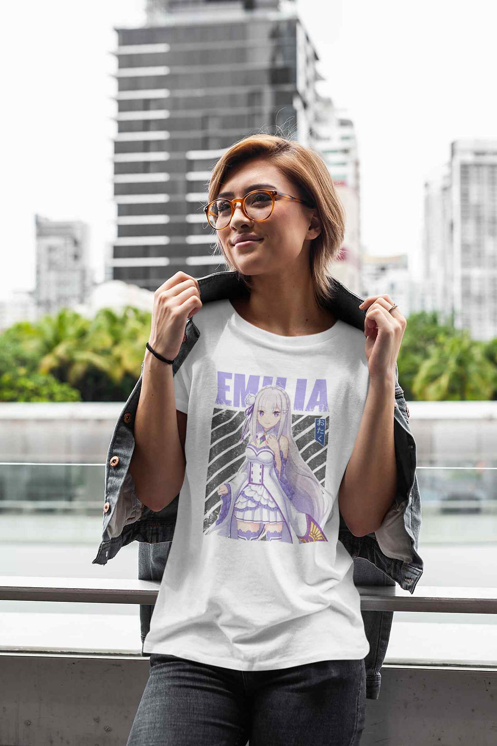 Thumbnail: Re:Zero Emilia Short Sleeved T-Shirt