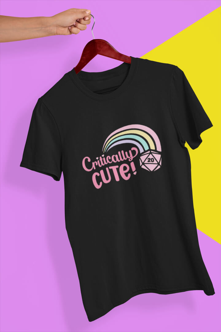 Thumbnail: DND RPG: Critically Cute Short Sleeved T-Shirt