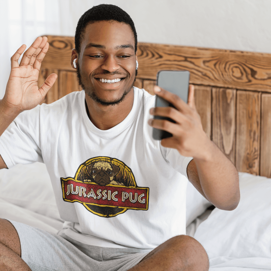 Thumbnail: Jurassic Pug Short Sleeve T-Shirt